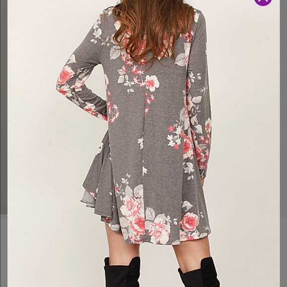 Vintage Floral Layered Dress - Picture 4 of 5